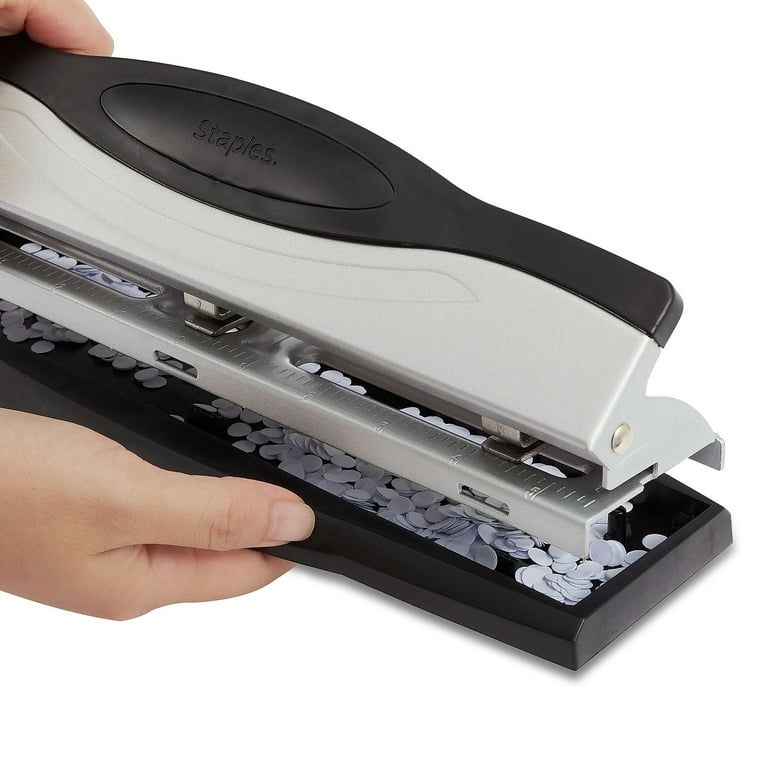 Staples® 1-Hole Punch, 6 Sheet Capacity, Silver (10573-CC)