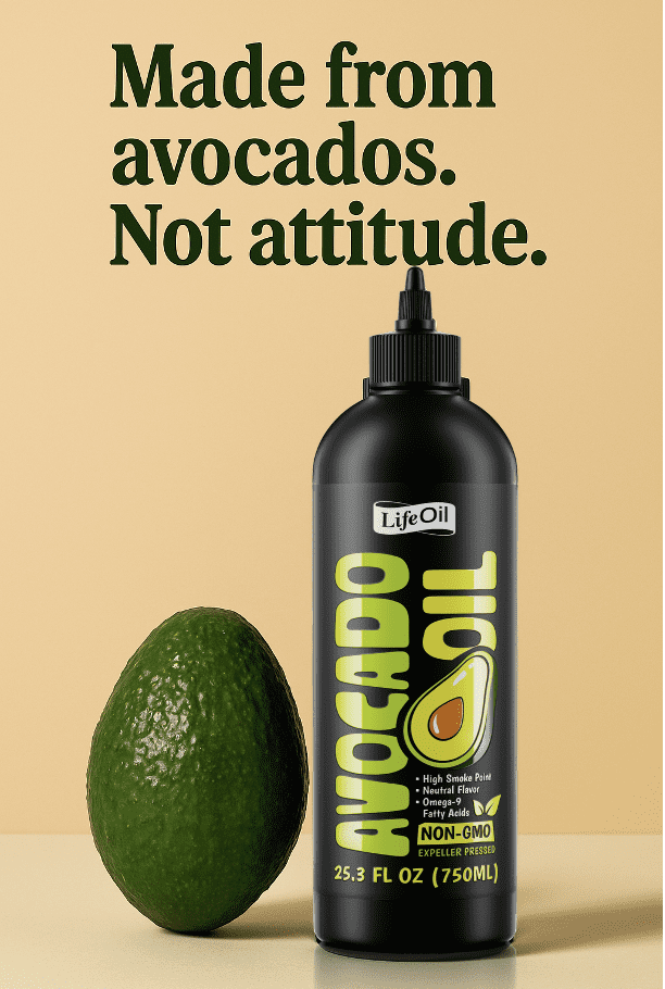 LifeOiL Non-GMO Avocado Oil (Pack of 2) 25.3 Fluid Ounces - 750 ML