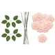 thumbnail image 3 of 25 piezas de cajas de decoración de boda de flores artificiales rosas set 3d de aspecto real romántico con tallo para aniversarios del festival, 3 of 8