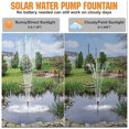 thumbnail image 4 of Outdoor Solar Powered Water Pump Kit, Solar Water Fountain Pump Energy Saving DC 4.5 To 10V Flexible Adjustment  for Backyard Pool, 4 of 7