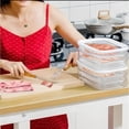 thumbnail image 4 of Contenedor de Almacenamiento de Tocino para Refrigerador, Contenedor Apilable para Fiambres, Contenedor de Jamón y Queso para Refrigerador, Almacenamiento en Frío, 4 of 5