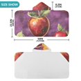 thumbnail image 3 of Purple and Apple Hooded Beach Towel Kids Bath Towels Quick Dry for Pool Swiming 50" x 23.5" Microfiber Soft Bathrobe, 3 of 7