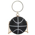 thumbnail image 1 of Bolso bandolera sencillo para mujer noche baloncesto con diamantes imitación correa cadena gran capacidad creativo, 1 of 9