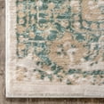 thumbnail image 3 of Well Woven Millie Tribal Mint Blue Medallion Area Rug 3x5 (3'11" x 5'7") Beige Modern Distressed Oriental Plush Super Soft Carpet, 3 of 9