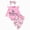 H233-Pink, variant on masbird Baby Girl Clothes Newborn Infant Fall Winter Outifts Ribbed Ruffle Long Sleeve Romper Pant Outfit Set 3pcs 0-24Months,Pink,6-9 M