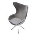 thumbnail image 4 of Casa de Muñecas perfke Silla Cisne Gris Flocado Muebles Modernos, 4 of 7