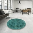 thumbnail image 3 of Ahgly Company Indoor Rectangle Mid-Century Modern Light Sea Green Oriental Area Rugs, 6' x 9', 3 of 6