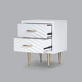 thumbnail image 4 of Origins by Alpine Trixie 20 in. W Wood 2 Drawer Nightstand, 4 of 5