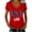 Red-T Shirts, variant on Womens V Neck T Shirts Stars and Stripes 250th Anniversary USA Print Short Sleeve Summer Casual Soft Tee Tops Blue L