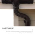 NUOLUX 1 Set Rain Gutter Downspout Extension Pipe Flexible Extendable