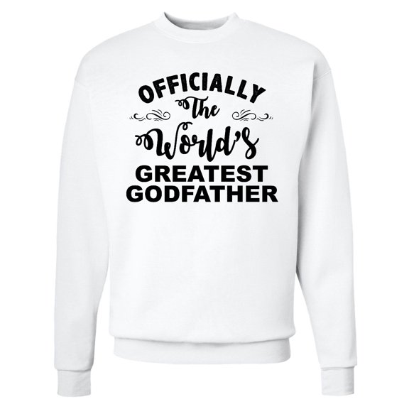 Inktastic Officially the World's Greatest Godfather Adult Sweatshirt
