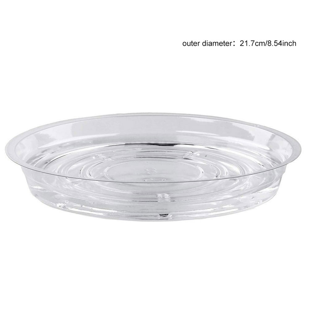 Flower Pot Tray Plastic Transparent Chassis Water Tray
