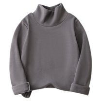 cfhntfmh Toddler Turtleneck Shirts Baby Boys Girls Long Sleeve T-Shirt Soft Loose Comfy Thermal Undershirt Newborn Clothes