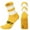Yellow, variant on Women's Pinstripe Calf-high And Knee-high Socks, Thin Striped Mid Calf Socks, Fashion Casual Socks, Army Green