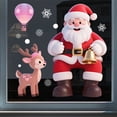 thumbnail image 6 of Seyotauo Christmas Window Clings Stickers - Christmas Clings Xmas Window Decals Decorations Indoor Outdoor Glass Snowflake Santa Claus Reindeer Snowman Accessories Decor Supplies, 6 of 6