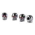 thumbnail image 3 of Calaveras para puños de bicicleta cromado negro, 3 of 3