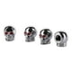 thumbnail image 3 of Calaveras para puños de bicicleta cromado negro, 3 of 3