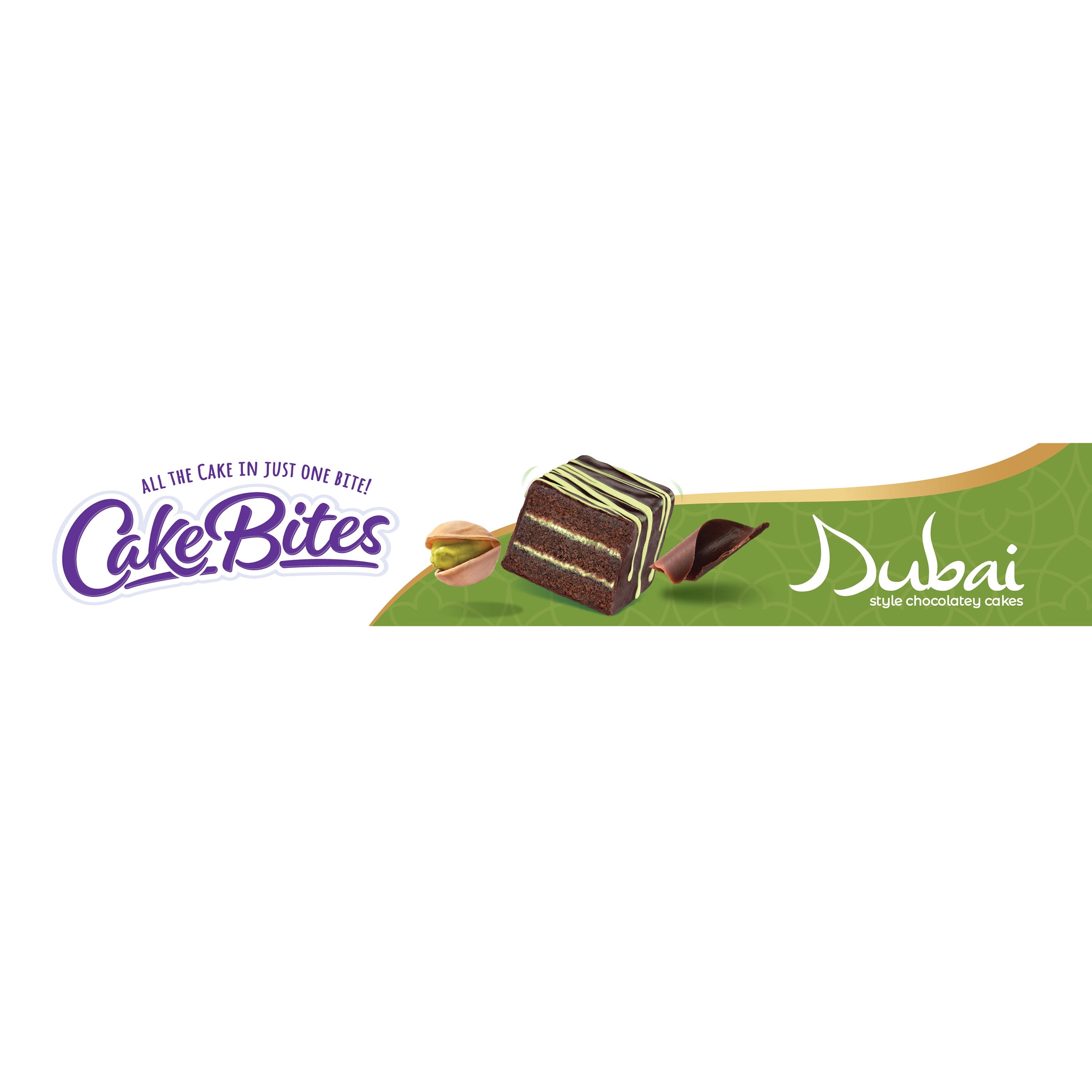 Cookies United Family Pack Dubai Cake Bites 8oz Baked Pistachio Treats