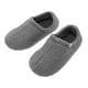 thumbnail image 1 of par de mocasines de felpa acogedores con espuma viscoelástica, zapatillas de casa cálidas para hombre, con forro de piel sintética y punta cerrada, color gris, talla 38-39, 1 of 7