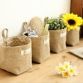 thumbnail image 2 of Xinhuaya Foldable Burlap Storage Basket Home Storage Box Burlap with Cotton Lining Sundries Basket, 2 of 6