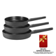 thumbnail image 2 of COMBO de 3 Sartenes Antiadherentes Hudson Daily (20cm, 24cm y 26cm) + Esponja de Regalo, 2 of 5