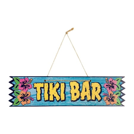 Wooden Tiki Bar - Tiki Bar Hanging Plaque Luau Party Wooden Sign Hawaiian Party Decor Decoration