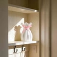 thumbnail image 5 of Ceramic Bow Vase, Flower vase with Bow for Roses Tulips Artificial Flowers, Cute Decor for Bathrooms, Dressers, Windowsills, Home, Christmas(Pink), 5 of 9