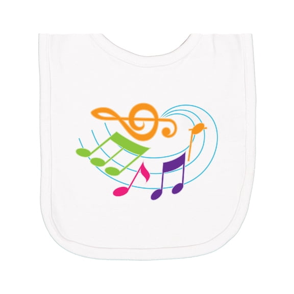 Inktastic Music Notes Musical Newborn Bib