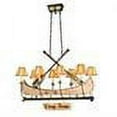 thumbnail image 2 of Meyda Tiffany 26965 Personalized Canoe 8 Light 48" Wide Linear Chandelier - Copper, 2 of 2
