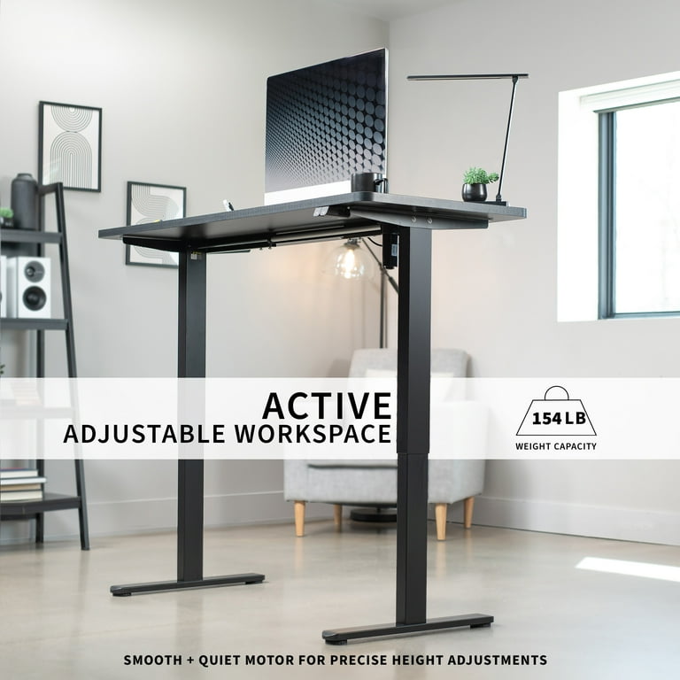 VIVO Electric Stand Up Office Desk with Height Adjustable