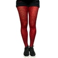 thumbnail image 2 of Red Leopard Tights for Women, 2 of 4