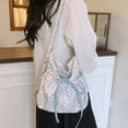 thumbnail image 4 of Korean Style Floral Print Nylon Crossbody Bag Spacious Backpack For Daily Use, 4 of 19