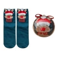 thumbnail image 2 of siminsem Coral Fleece Velvet Christmas Socks for Men Women Thick Warm Fuzzy Cozy Fluffy Socks - Non Slip Home Sleep Winter Socks, Great Birthday Gift Stocking Stuffers, Mint Green,ONESIZE, 2 of 3