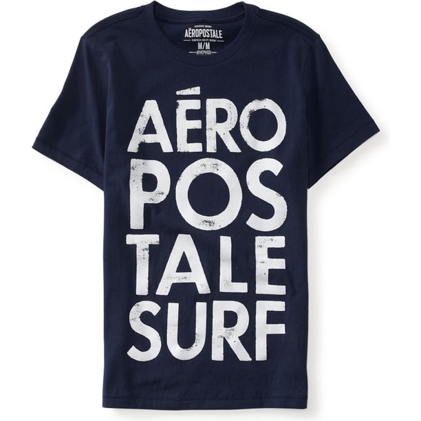 Camiseta Gráfica Aeropostale para Hombre Aero Surf Azul Extra Pequeña