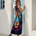 thumbnail image 7 of Tiger Animal Graffiti Pattern Design Sleeveless Dress Summer Clothes for Women Women's Clothing 2025, 7 of 7
