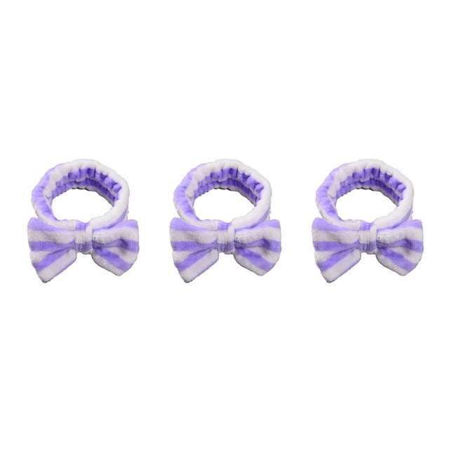 Qarigey Diademas Nudo de lazo Banda elástica para la cabeza Banda para el sudor ajustable Accesorios para el cabello Diadema para de cara Raya Type1 NO1