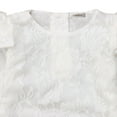 thumbnail image 3 of Styles I Love Infant Baby Girls White Floral Lace Long Sleeves Cotton Romper with Headband 2pcs Spring Outfit (100/18-24 Months), 3 of 7