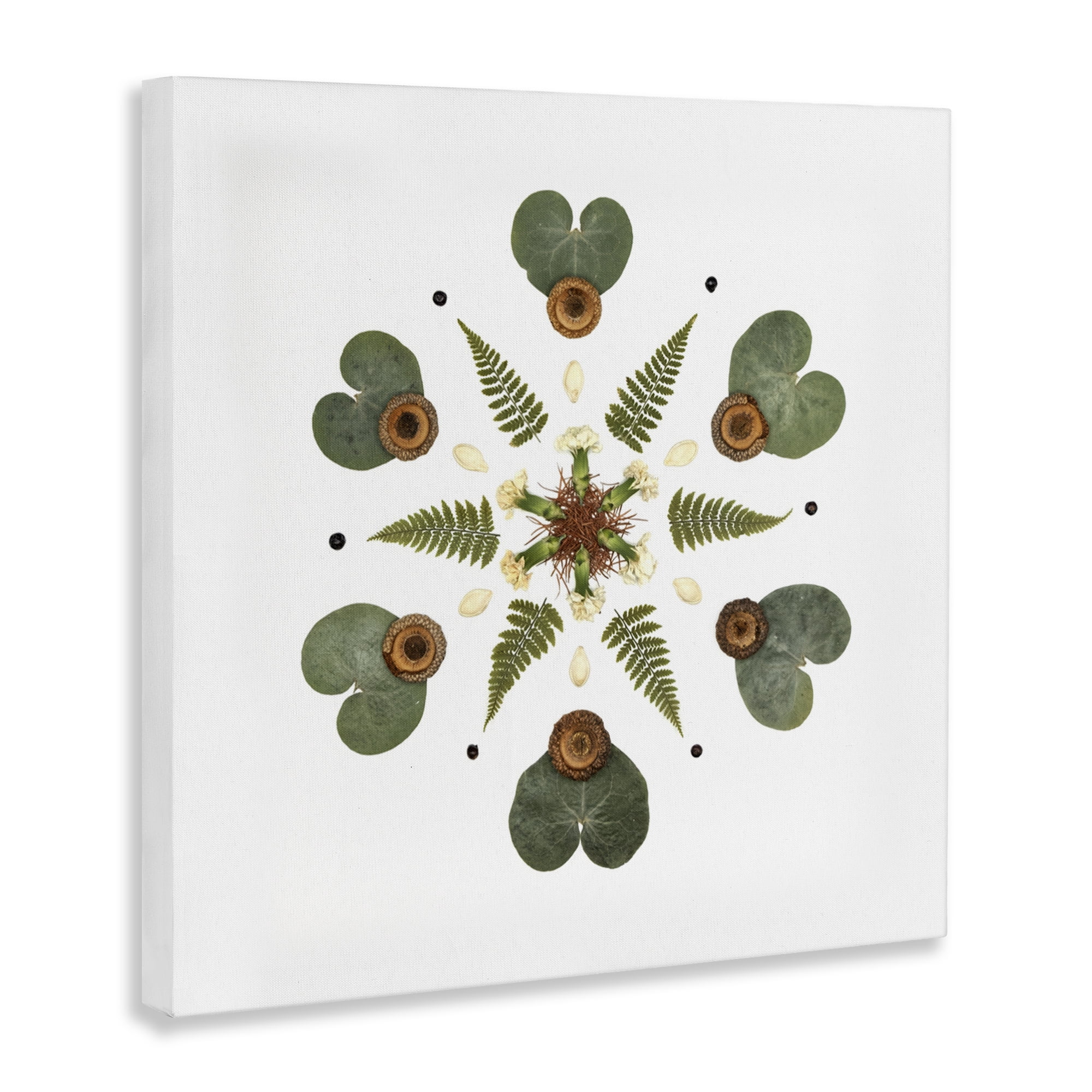 Stupell Industries Lily Pad & Fern Mandala Canvas Wall Art, design by Beth Adoette