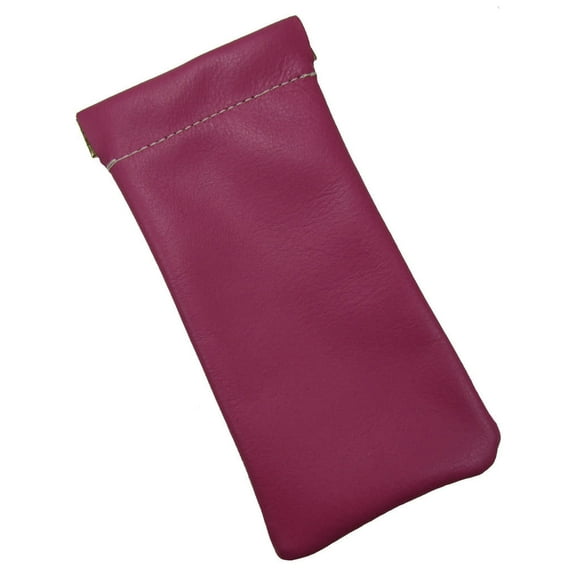 MTL Leather Eyeglass Holder and Case USA Made, Pink