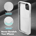 thumbnail image 5 of for iPhone 13 Case, Silicone Shockproof Slim Thin Phone Case for iPhone 13 6.1 inch (White), 5 of 12