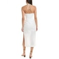 thumbnail image 2 of Onia womens  Air Ruched Halter Linen-Blend Maxi Dress, 0, White, 2 of 3