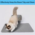 thumbnail image 3 of Petimi Cat Litter Mat, Honeycomb Double Layer Non-Slip Cat Litter Trapping Mats, 24''X18'', Gray, 3 of 7