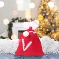thumbnail image 1 of Fiudx Bolsas de Dulces Navideñas con Letras, Diseño de Punto Bordado, Decoración Navideña Personalizada, Adornos Versátiles para El Árbol, Porta Tarjetas de Regalo, Fáciles de Colgar, Decoración Fest, 1 of 5