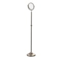 thumbnail image 2 of Adjustable Height Floor Standing Make-Up Mirror 8-in Diameter with 2X Magnification in Satin Nickel, 2 of 5