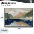thumbnail image 4 of Stupell Industries Southwestern Alpine Autumn Lake Reflection Black Framed Giclee Art, 18 x 12, by Chromatic Storm Studio, 4 of 8