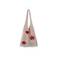 thumbnail image 1 of Bolsa de hombro de gran capacidad de punto de mano de flores huecas de malla (albaricoque) Ehuebsd Para Estrenar, 1 of 7