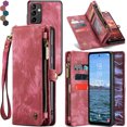 thumbnail image 1 of Funda Billetera para Samsung Galaxy A54, Funda de Cuero con Cremallera en Folio, Billetera con Correa para Tarjetero, Muñequera, Funda Trasera Protectora Magnética Desmontable, 1 of 6