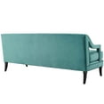 thumbnail image 2 of Modway Concur Button Tufted Performance Velvet Sofa, Blue, 2 of 3