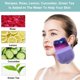 thumbnail image 3 of Rodillo de hielo, cubo reutilizable, molde de silicona, rodillo de hielo con cepillo para terapia de frío facial, rodillo de masaje facial (multicolor), 3 of 6