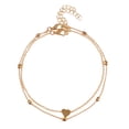 thumbnail image 2 of Tobillera en forma de corazón Hugo Regalo dorado, 2 of 10